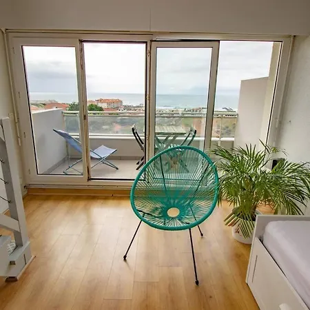 Vue 180 ° Sur L'ocean Plage A Pieds Apartamento Anglet